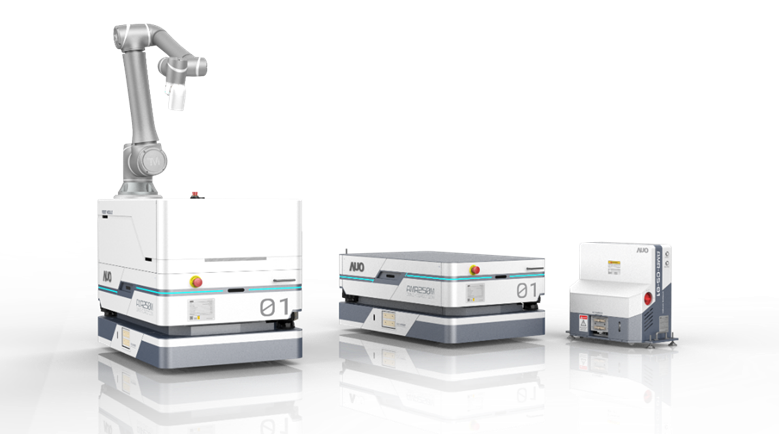 德晋贵宾厅數位開發的自主式移動機器人（AMR250M），搭配全向輪並結合AI演算法、2D LiDAR、3D攝影機等技術，協助客戶實現產線全自動化